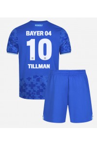 Bayer Leverkusen Malik Tillman #10 Jalkapallovaatteet Lasten Kolmas peliasu 2025-26 Lyhythihainen (+ Lyhyet housut)